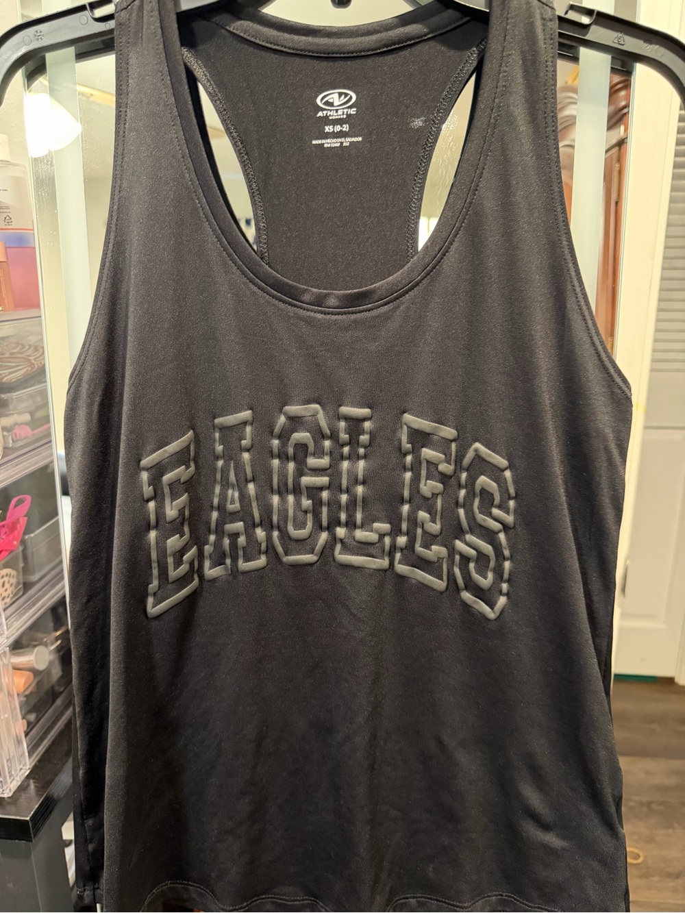 Athletic Works Black Performance Racerback Tank